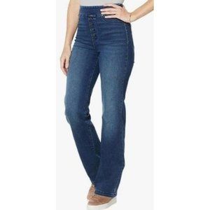 DG2 Virtual Stretch Pullon Faux Button Trouser Jean 736-342 Indigo XXS Petite